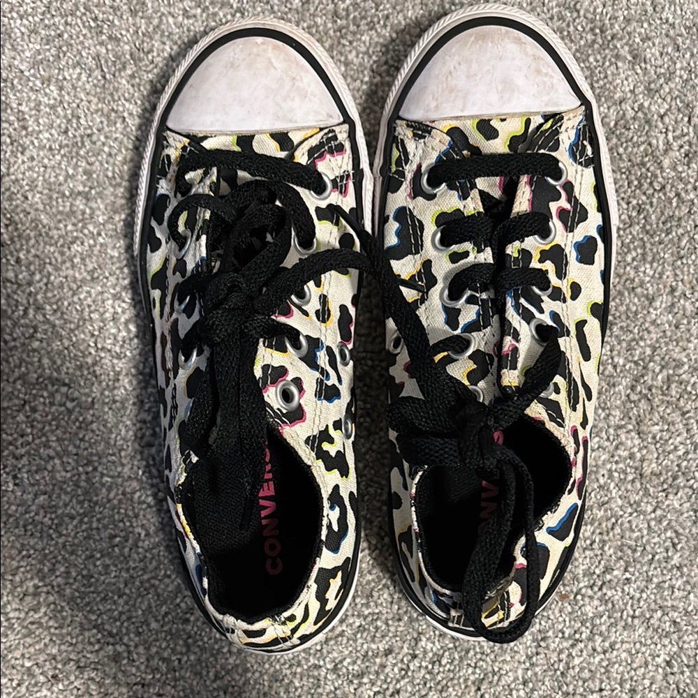 Converse Kids' Multicolor Leopard Print Sneakers